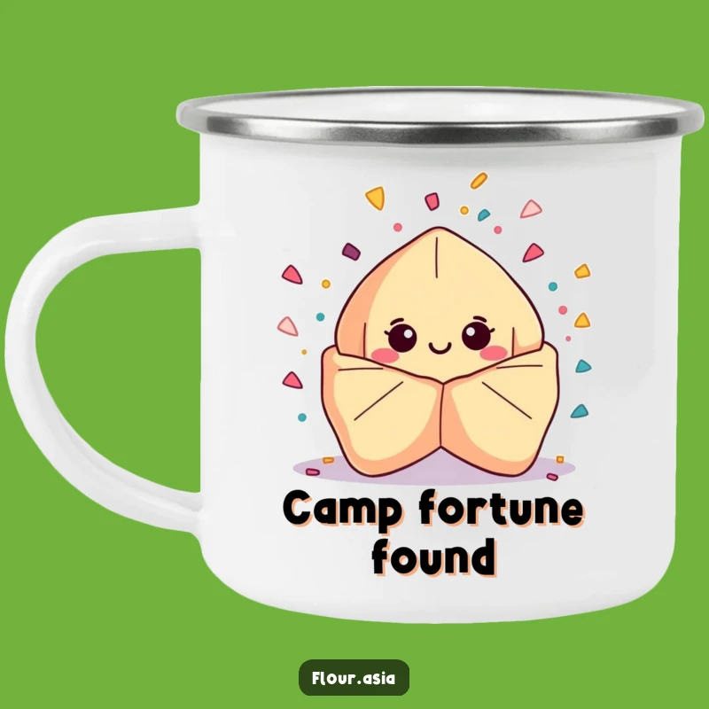 Durable Funny Kawaii Fortune Cookie Camping Mug: Outdoor Celebration Gift