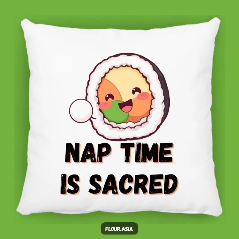 Soft Funny Kawaii Sushi Roll Pillow: Playful Rice Ball Accent for Cozy Gifts