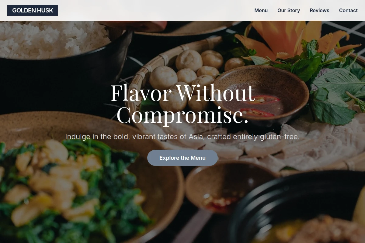 gluten Asian Fusion Food