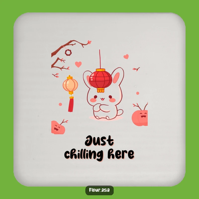 Funny Kawaii Bao Bun Coaster: Hidden Lantern Charm for Drink Gifts