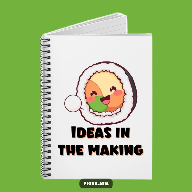 Funny Kawaii Sushi Roll Notebook: Playful Rice Ball Journal for Creative Gifts